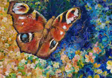 Butterfly miracles original oil painting