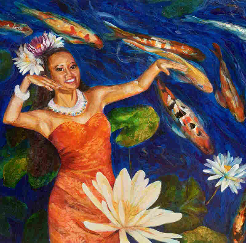 Tahitian Dance original oil painting by Cory Acorn